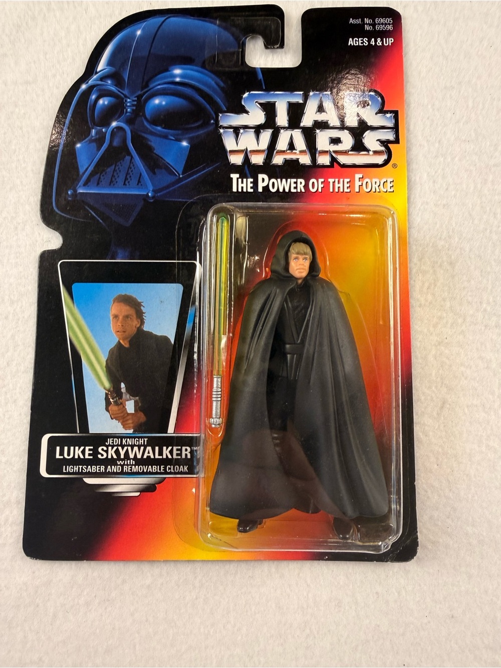 Star Wars Luke Skywalker Action Figure with Green Lightsaber - Black Cloak